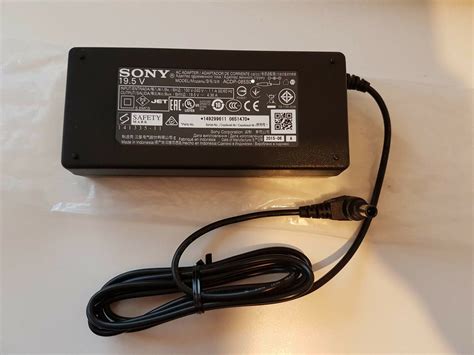 @New Original Sony 19.5V AC Adapter&Cord for Sony KDL-48W705C KDL-48R