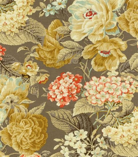 At ofs™ you'll find tons of drapery and upholstery fabrics and supplies, but we also have a multitude of original décor tutorials covering topics like drapes. Home Decor Print Fabric- Waverly Floral Flourish Clay | JOANN