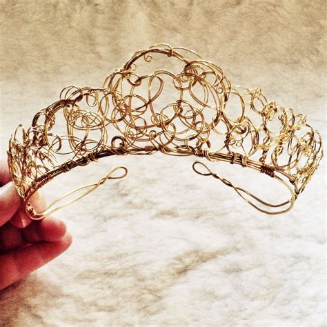 Wire Crown Bridal Headpiece Wire Tiara Boho By Neverendingshop