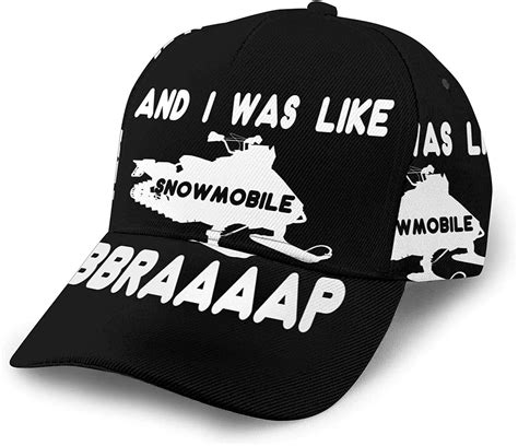 Big Incisors Ca Snapback Flat Bill Hip Hop Hats Black One Size Caps Snowmobile And I Was Like