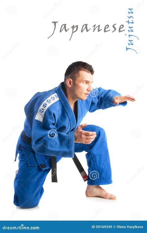 Young Handsome Man Practicing Jiu Jitsu Stock Image Image Of Attack