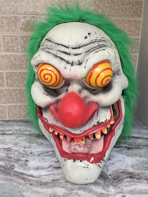 Scary Killer Clown Halloween Latex Mask Horror Creepy Gem