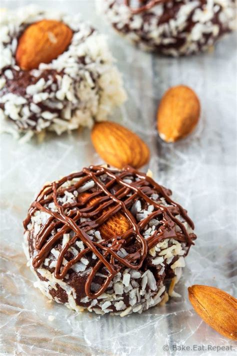 Almond Joy Thumbprint Cookies Bake Eat Repeat