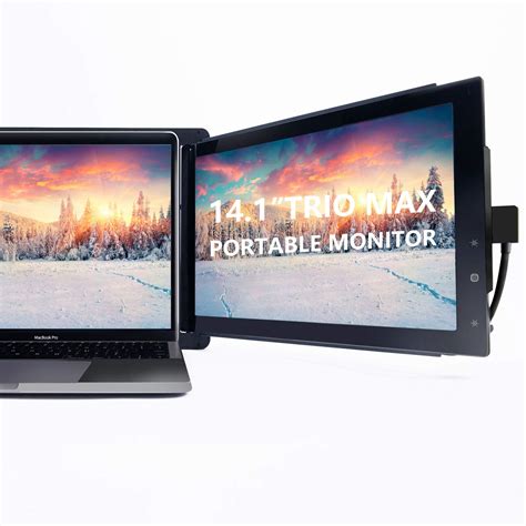 Buy Trio Max Portable Monitor For Laptop Mobile Pixels 141 Full Hd
