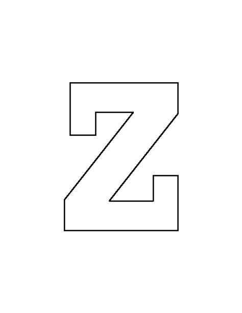 Lowercase Letter Z Pattern Use The Printable Outline For Crafts