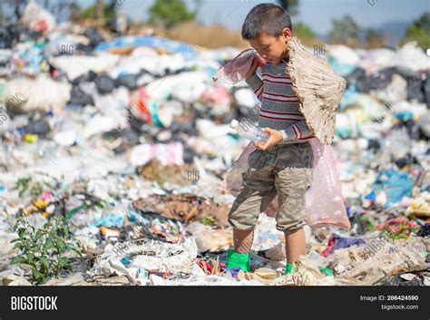 Poor Children Collect Image And Photo Free Trial Bigstock