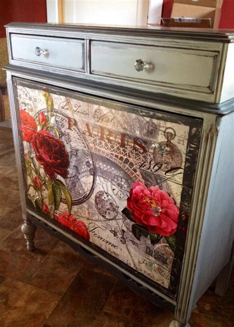 Red Rose Of Paris Be Still My Heart Painted Furniture Refinishing