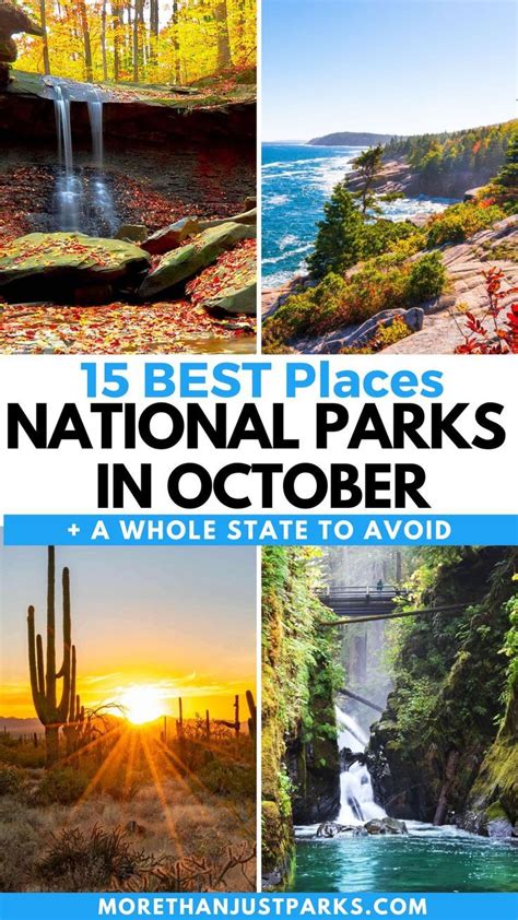 National Parks To Visit In October Fall Travel Travel Usa Leaf