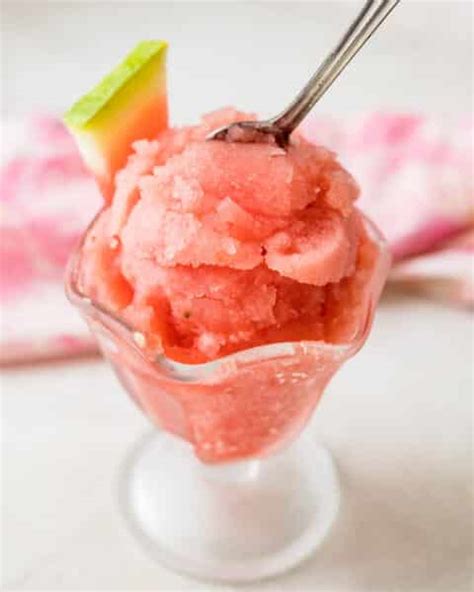 Watermelon Sorbet 4 Ingredients Garlic And Zest