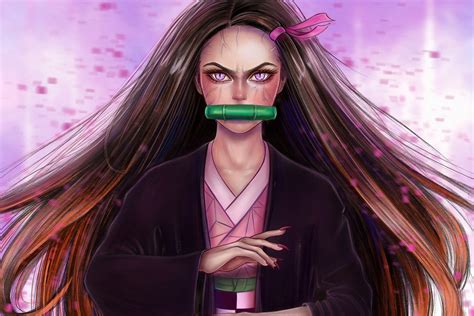 2160x1440 Demon Nezuko Kamado Digital Art 2160x1440 Resolution