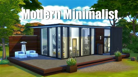 The Sims 4 Speed Build Modern Minimalist Youtube