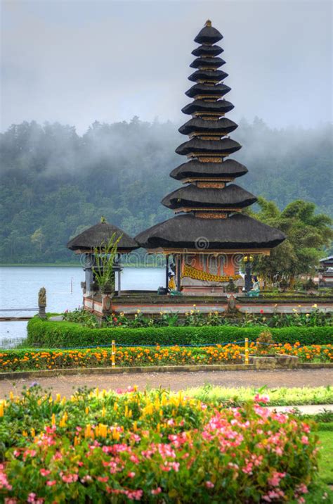 Pura Ulun Danu Bratan Hindu Temple On Bratan Lake Bali Indonesia