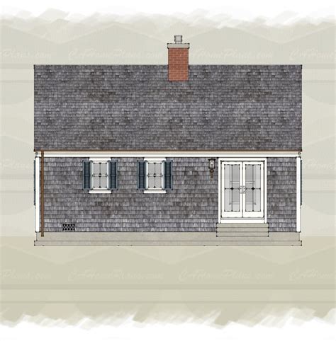 Tiny Cape Cod Colonial Revival Traditional Style House Plan Vrogue