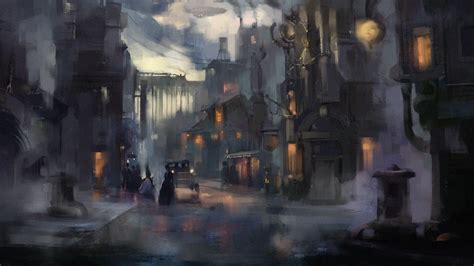 Steampunk City Street