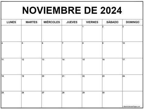 Noviembre De 2024 Calendario Gratis Calendario Noviembre