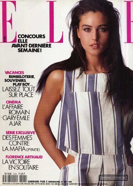 Monica Bellucci Elle France 1990 Monica Bellucci Monica Elle Magazine