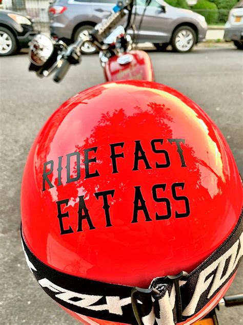 Ride Fast Eat Ass Decal Motobulls