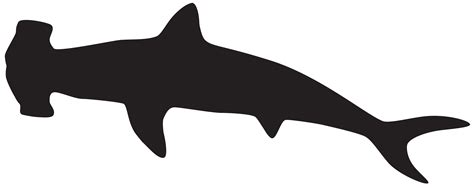 Hammerhead Shark Silhouette Scalloped Hammerhead Clip Art Sharks Png