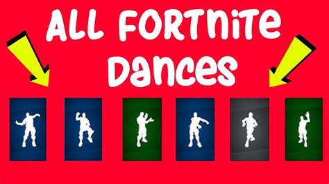All Dances In Fortnite Battle Royale Youtube