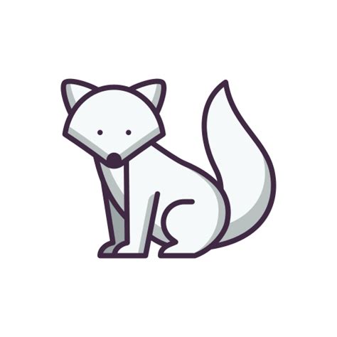 Arctic Fox Free Animals Icons