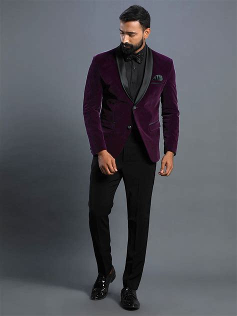 Candidmen Purple Velvet Tuxedo