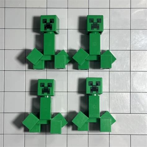 Lego Minecraft Creeper Minifigures Min012 Lot Of 4 F1 33 Ebay