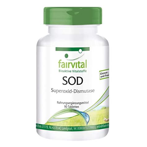 Sod Superoxyde Dismutase 1 Mois Haute Dose 90 Comprimés 6000