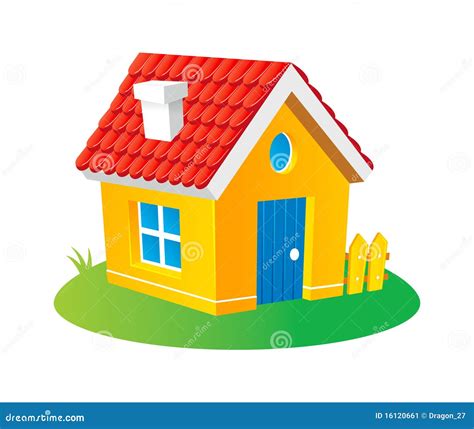 Casa Dos Desenhos Animados Imagem De Stock Imagem 16120661