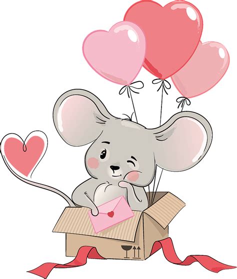 Cute Mouse In T Box Clipart Free Download Transparent Png Creazilla
