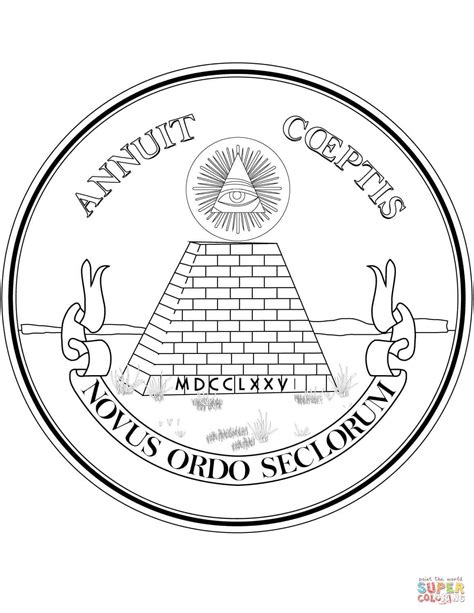 Presidential Seal Coloring Page Coloring Pages