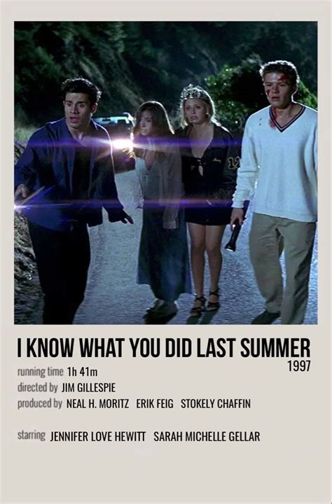 I Know What You Did Last Summer Girly Movies Film Posters Vintage
