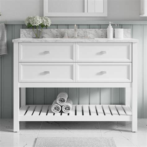 Allen Roth Brookview 36-in Slate Blue Undermount Single, 51% OFF