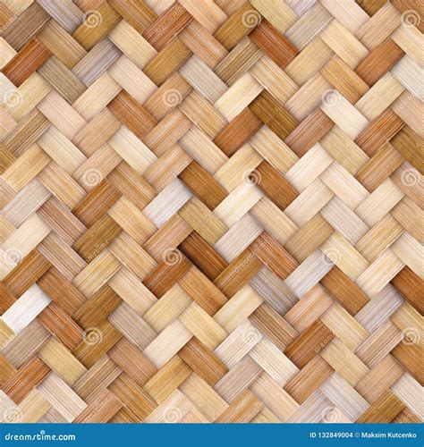 Wicker Rattan Seamless Texture For Cg Royalty Free Stock Photography