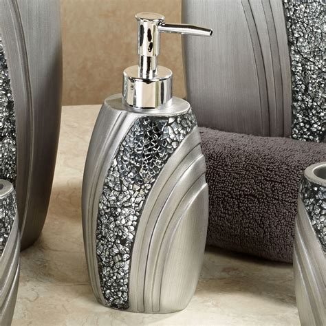Explore a range of wastebaskets, toothbrush holders, soap dishes you can also find a variety of accessories for every room in your home. Brilliance Mosaic Silver Gray Bath Accessories