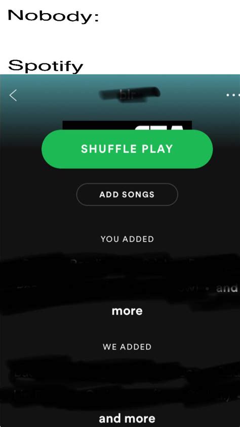 Once you've chosen your settings, shuffle spotify will generate random tracks and you'll find a new playlist on spotify. Thanks Spotify Mobile Very Nice : memes