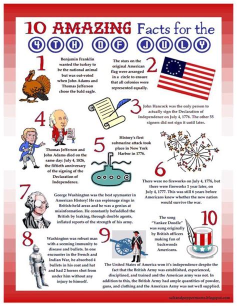 Printable 4th Of July Trivia Printable Word Searches