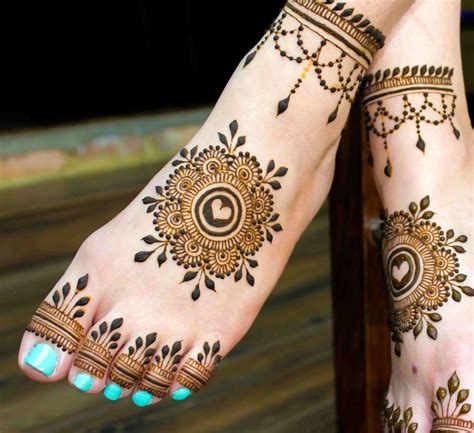 Leg Mehndi Designs For Brides Henna Mehdni Designs For Feet