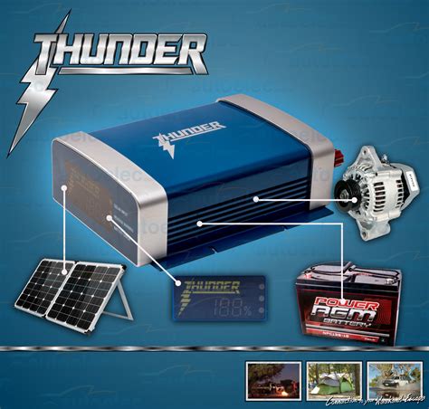 New Model Thunder 12 Volt Dc To Dc 20a Battery Charger Solar Agm Deep