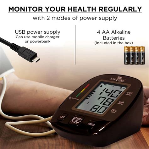 Buy Easycare Big Display Digital Blood Pressure Monitor With Fully