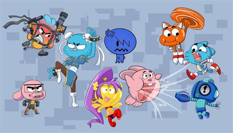 the amazing world of gumball as video game characters r gumball