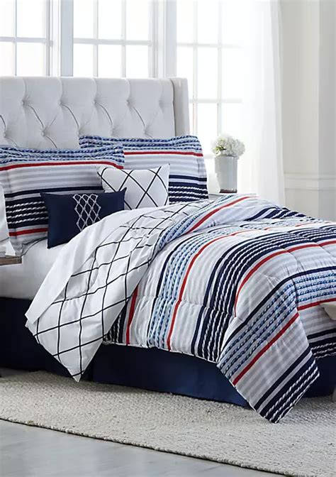 Modern Southern Home Aiden 6 Piece Comforter Bed In A Bag Set Belk