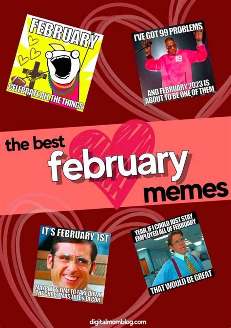 February Calendar Meme Farah Chrystal