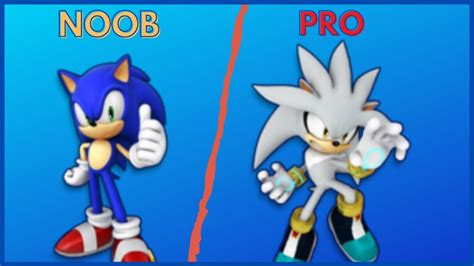 Noob Vs Pro Sonic Dash Endless Running And Racing Game Sonic Dash