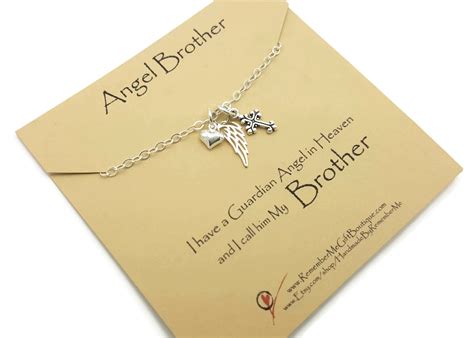 Miscarriage t pillow loss of baby t sympathy t for. Angel Brother Memorial Necklace, Memorial Jewelry ...