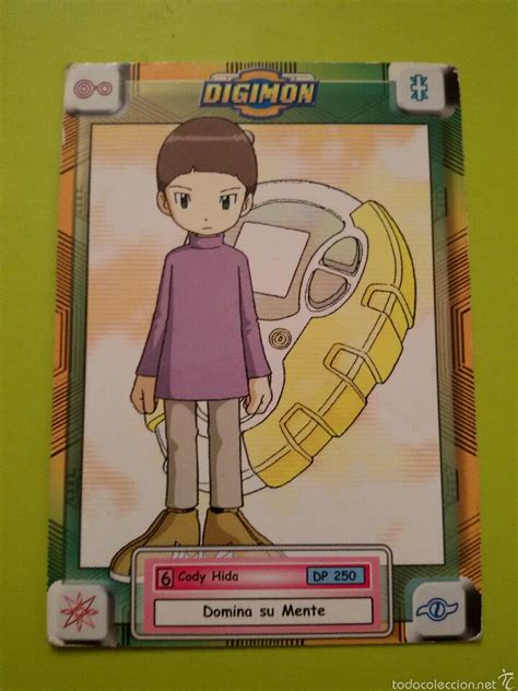 Carta Coleccionable Digimon Cody Hida N° 6 De Vendido En Venta