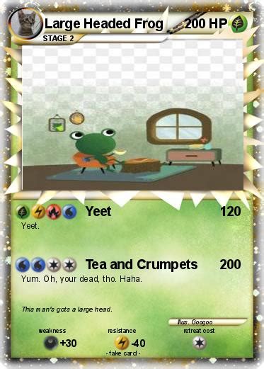 Pokémon Large Headed Frog Yeet My Pokemon Card