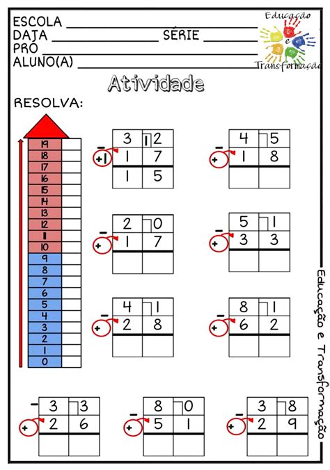 Atividades De Alfabetização Matemática Subtração MODISEDU