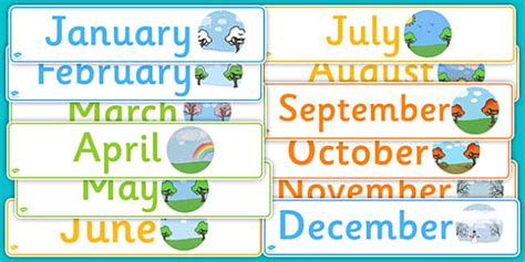 👉 Months Of The Year Display Banner Pack Teacher Made