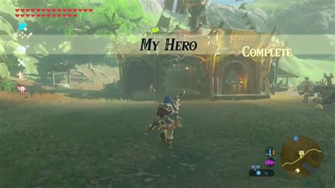 Zelda Breath Of The Wild My Hero Side Quest Central Tower Region