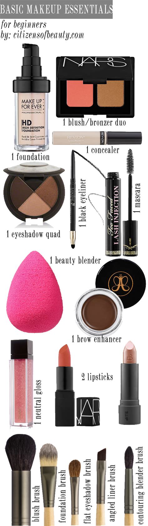 Basic Makeup Essentials For Beginners Citizens Of Beauty